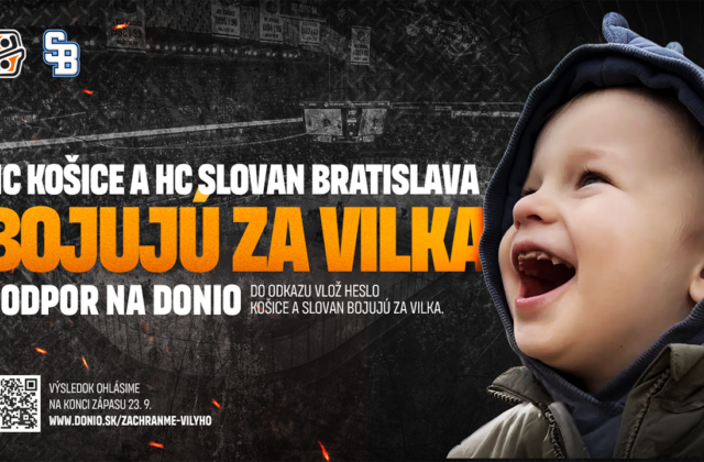 Košice a Slovan odložili rivalitu bokom. Spoločne bojujú za malého Vilka, potrebuje milióny na liečbu